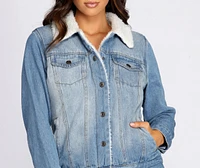 Sherpa Lined Denim Jacket