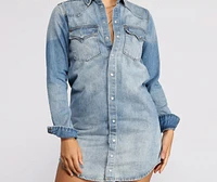 Look at Her Denim Tunic
