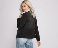 Cozy And Casual Sherpa Denim Jacket