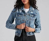 Ready To Roll Destructed Denim Jacket