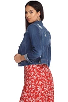 Sweetly Distressed Denim Jacket