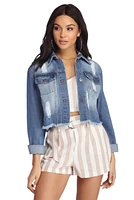 Fave Frayed Denim Jacket