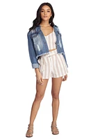 Fave Frayed Denim Jacket