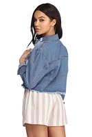 Fave Frayed Denim Jacket