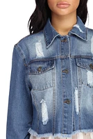 Fave Frayed Denim Jacket