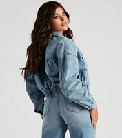 90s Chick Boyfriend Denim Jacket