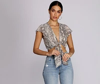 So Fly Flutter Sleeve Top