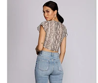 So Fly Flutter Sleeve Top
