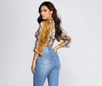 Stay Sassy Tie Front Top