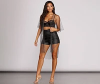 Chainmail Rhinestone Kimono