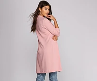 Boss Babe Crepe Longline Blazer