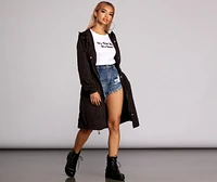 Long Line Anorak Windbreaker
