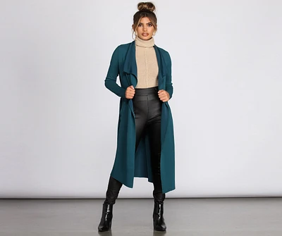 You Better Work Trench Coat
