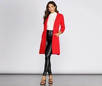 Boss Babe Crepe Longline Blazer