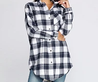 Traditional Sherpa Lined Long Flannel