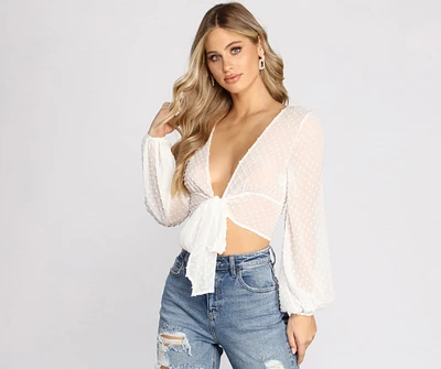 Boho-Chic Tie-Front Top