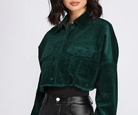 Button Up Corduroy Jacket