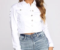 Distressed To Impress Cropped Jacket