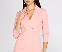 Back To Business Trench Dress