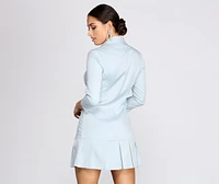 Back To Business Trench Dress