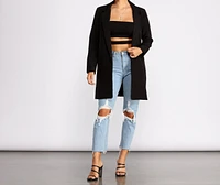 Pulling Power Moves Oversized Blazer