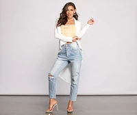 First Class Peplum High Low Jacket