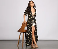 Sweet Intentions Floral Ruffled Duster