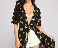 Sweet Intentions Floral Ruffled Duster