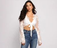 Stunning Sheer Lace Top