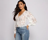 Luxe and Lace Rhinestone Cardigan