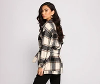 The One Belted Flannel Shacket
