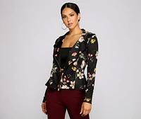 Pep Of Floral Moto Jacket
