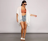 Ready For My Getaway Fringe Kimono