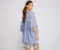 Ready For My Getaway Fringe Kimono