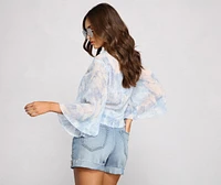 Totally Chic Tie Dye Front Top