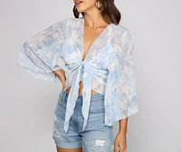 Totally Chic Tie Dye Front Top