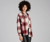 True And Trendy Plaid Shacket