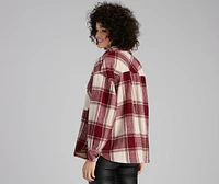 True And Trendy Plaid Shacket