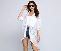 Chic And Sheer Lace Kimono
