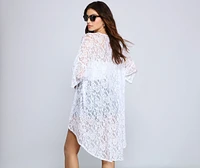 Chic And Sheer Lace Kimono
