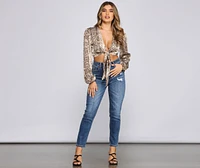 Sassy Style Tie-Front Top