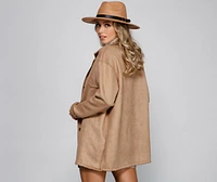 So Smooth Faux Suede Shacket