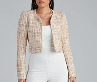 Stylishly Sophisticated Tweed Blazer