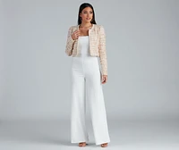 Stylishly Sophisticated Tweed Blazer