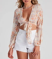 Breezy Boho-Chic Tie-Front Top