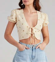 Sunny Days Floral Crop Top