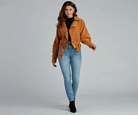 Biker Girl Moment Corduroy Jacket