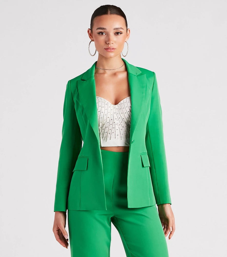Bold Moves Woven Blazer