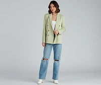 Working Girl Double Breast Blazer