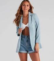 On My Way Classic Oversized Blazer